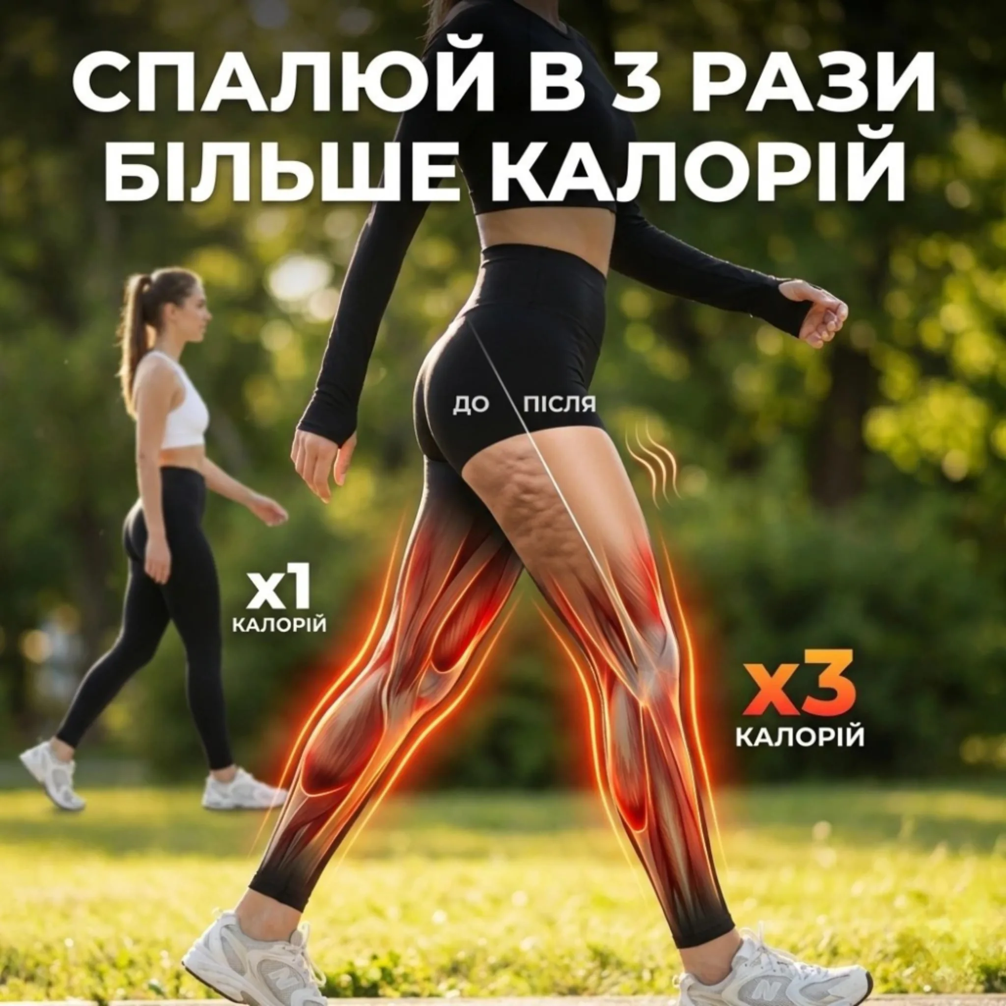 Легінси Shape Boost 3D для активнішого спалювання калорій